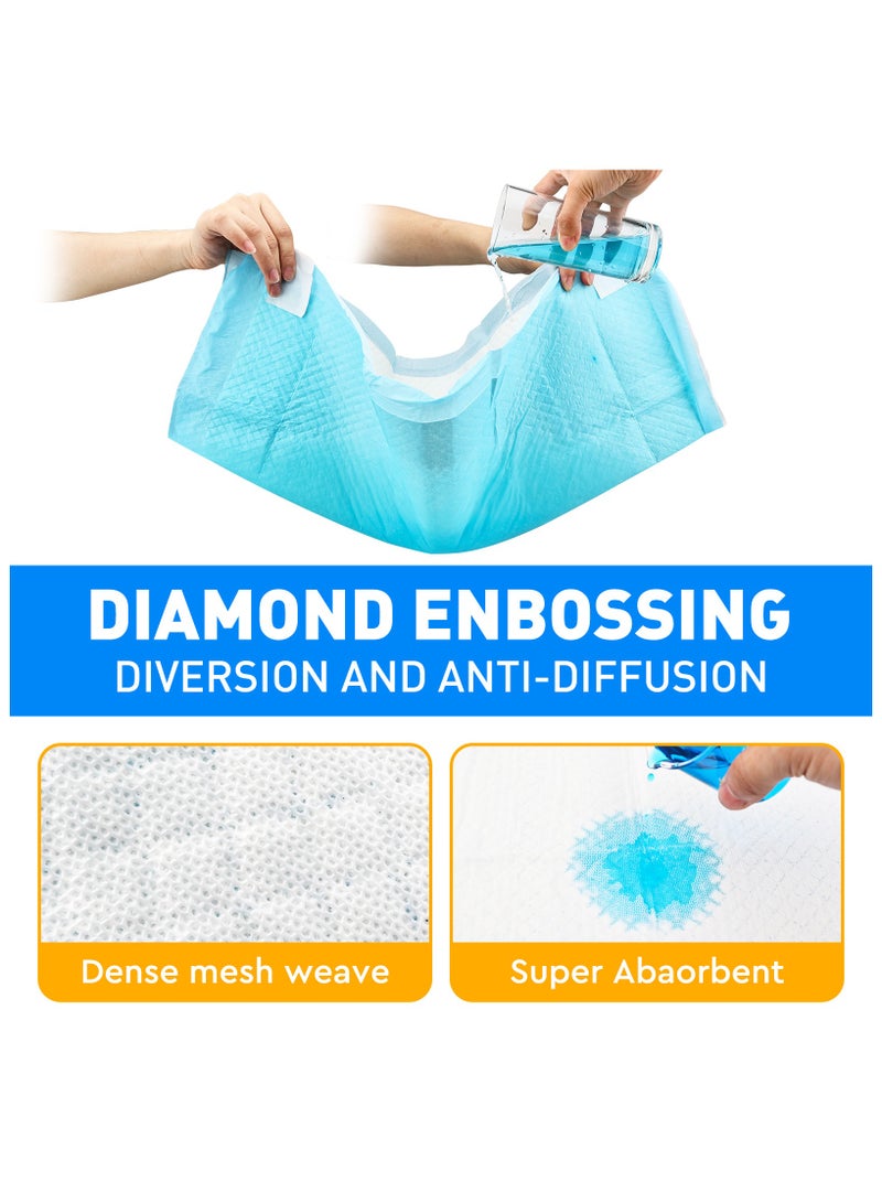 ANTIER Pee Pads for Dogs， XL  60x90CM, Double thickened urine pad， Odor-Control & Super Absorbent, Pet Urine Pad, 7-Layer Quick Dry & Leak-Proof with Adhesive Tabs, Disposable (60 Counts) - Image 3