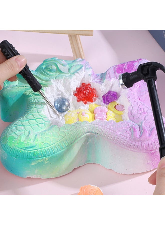 Children's Archaeological Treasure Digging Toys Educational Digging Archaeological Gems Handmade Creative Stall Diy Toys For Boys And Girls-Color:Sanrio Girl - Image 3