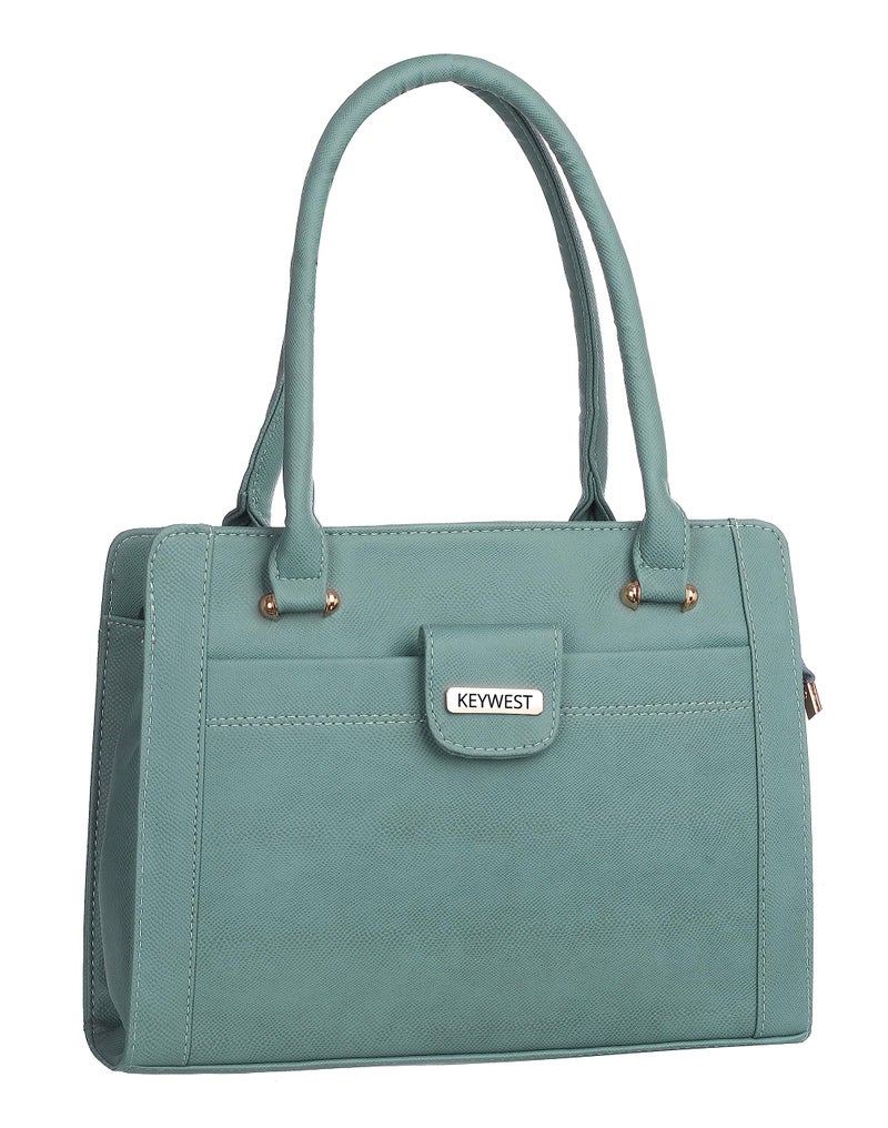 Keywest Women's Britney Satchel Tote Handbag for Women | Ladies purse | Stylish Shoulder Bag | Gift For Woman | Grey - Image 1