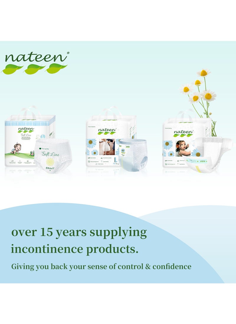 nateen - Nateen Soft Line Baby Pants Diapers ,Size 5 (12-17kg), X-Large Baby Pull Ups,18 Count Diaper Pants,Super Soft and Breathable Baby Diapers Pants. - Image 1