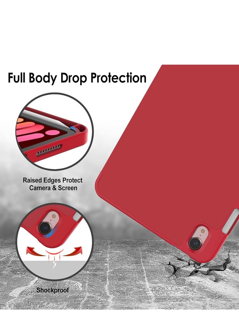 JAJEEK NEW Smart Case with Pencil Holder for iPad Mini 6 – Trifold Stand Smart Case with Soft TPU Back, Auto Wake/Sleep, Dust Proof & Anti-Fingerprint, Heavy Duty Protection - Image 5