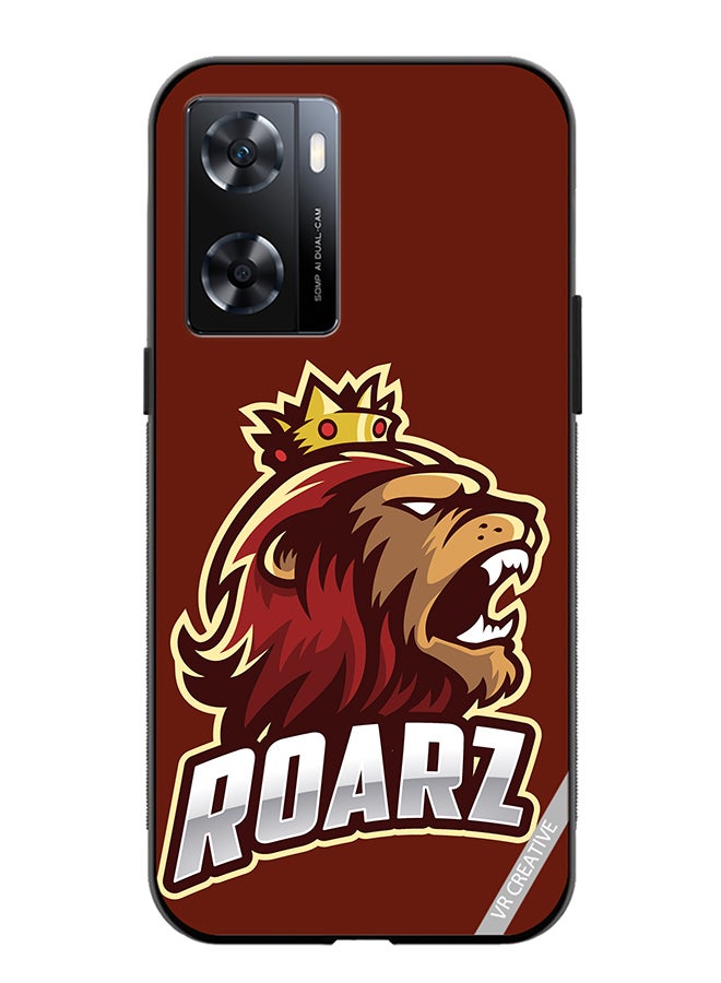 VR CREATIVE Protective Case Cover For Oppo A57/A77s Roarz Design Multicolour - Image 1