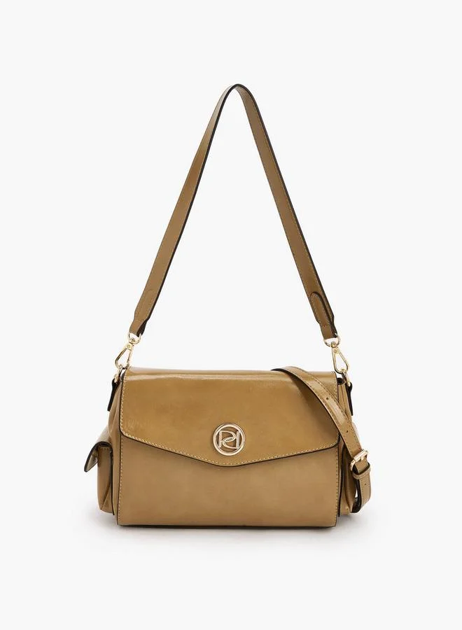 Paprika Solid Shoulder Bag With Detachable Strap