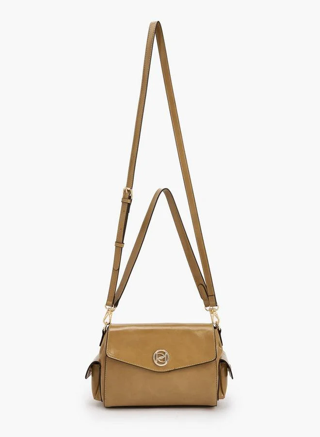 Paprika Solid Shoulder Bag With Detachable Strap