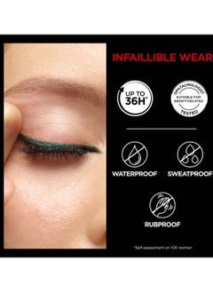 L'OREAL PARIS بطانة إنفاليبل جريب لاينر 36 ساعة من الدنيم البني  - Image 4
