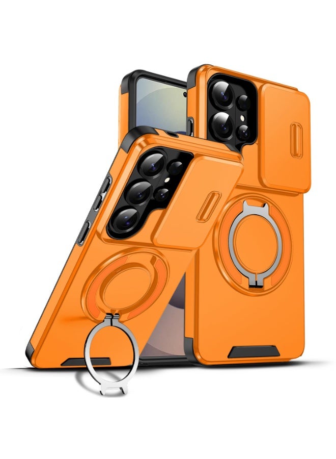 Compatible with Samsung Galaxy S26 Ultra Case with Stand, Heavy Duty Shockproof Phone Case for Samsung S26 Ultra with Camera Cover - Image 1