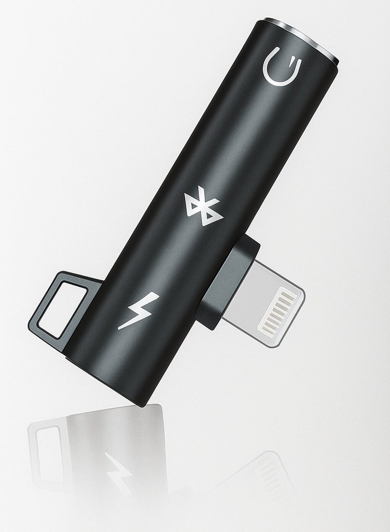 Lightning to 3.5mm Adapter (2-in-1) – MFI Certified Dongle Charging Cord Splitter for iPhone 14 13 12 11 Pro Max X SE 7 8 Plus Mini – Audio Headphone Jack Cable + Power Charging Support - Image 1