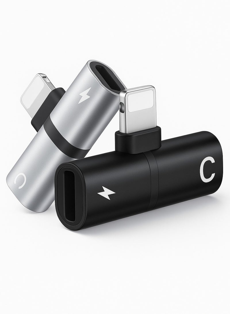 Lightning to 3.5mm Adapter (2-in-1) – MFI Certified Dongle Charging Cord Splitter for iPhone 14 13 12 11 Pro Max X SE 7 8 Plus Mini – Audio Headphone Jack Cable + Power Charging Support - Image 3