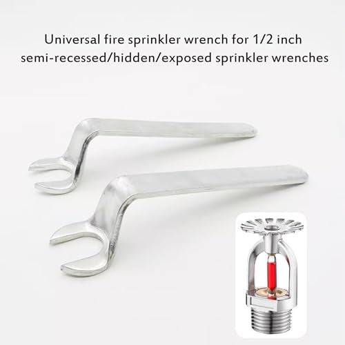 Szuenh Universal Fire Sprinkler Heads Wrench,fits for 1/2 ""semi Embedded/Concealed/Exposed Sprinkler Wrench, sprinkler head wrench 1 pack, Silvery - Image 4