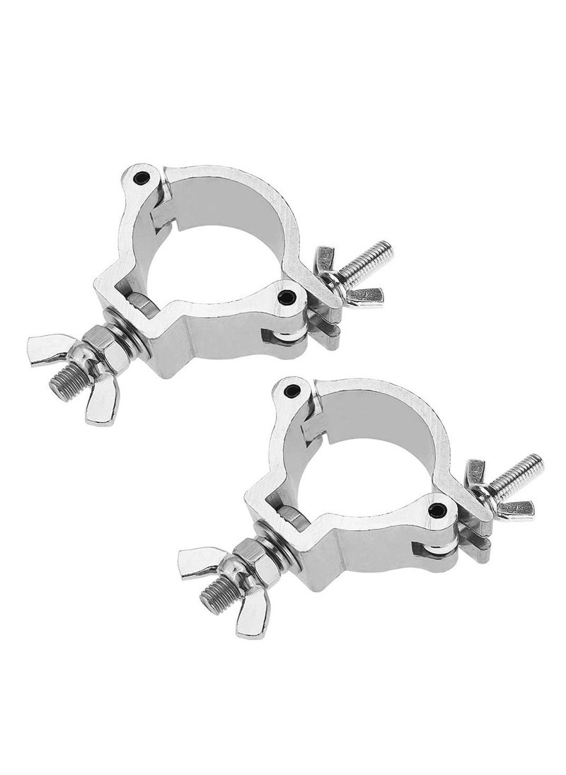 2Pcs Aluminum Alloy Truss Clamp, O Truss Clamp for Stage Light Clamp Moving Head Light Spotlight, Stage Lighting Accessories 48-51mm DJ Truss - Image 1