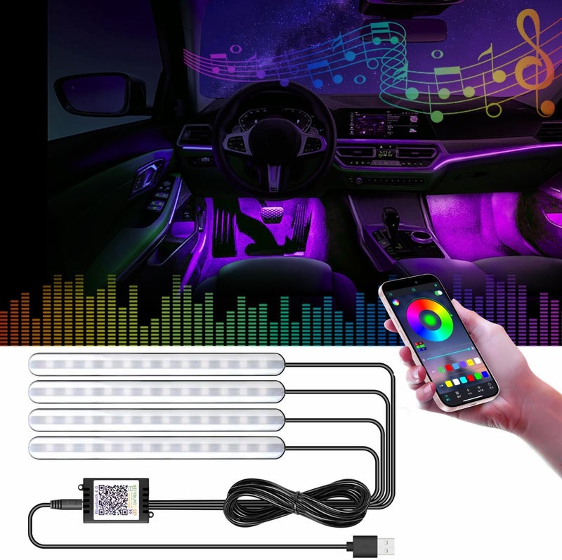 GZ5CG Car Interior Ambient Lights with APP Control - Image 1
