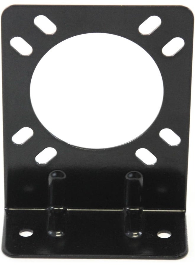 Red Hound Auto Red Hound Auto 7 Way Truck Trailer Mounting Bracket Plug Connector RV 7 Way Blade Coated Steel - Image 3