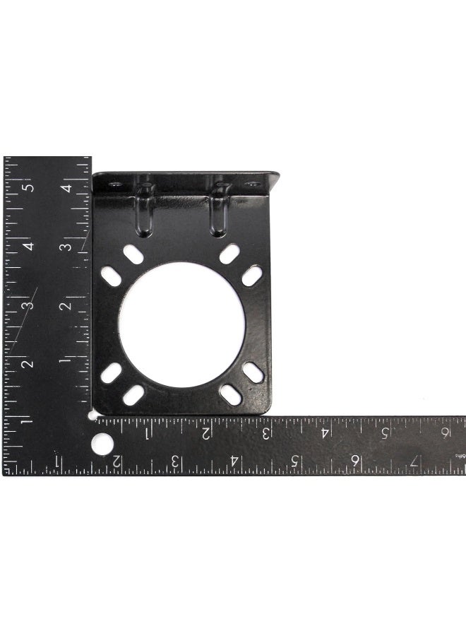 Red Hound Auto Red Hound Auto 7 Way Truck Trailer Mounting Bracket Plug Connector RV 7 Way Blade Coated Steel - Image 5