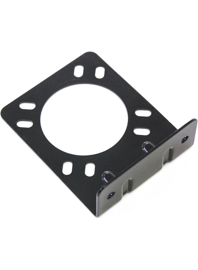 Red Hound Auto Red Hound Auto 7 Way Truck Trailer Mounting Bracket Plug Connector RV 7 Way Blade Coated Steel - Image 2