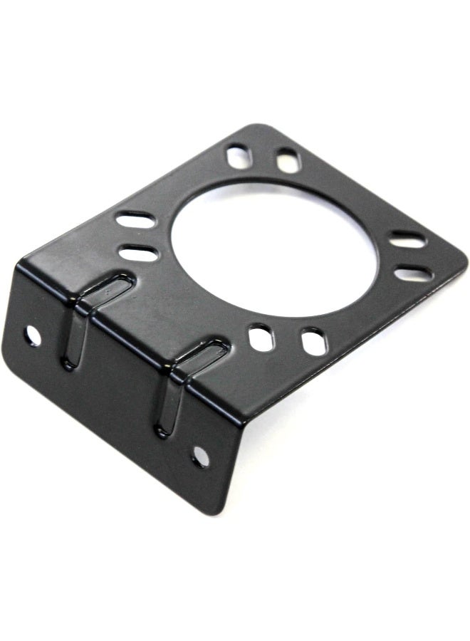 Red Hound Auto Red Hound Auto 7 Way Truck Trailer Mounting Bracket Plug Connector RV 7 Way Blade Coated Steel - Image 4