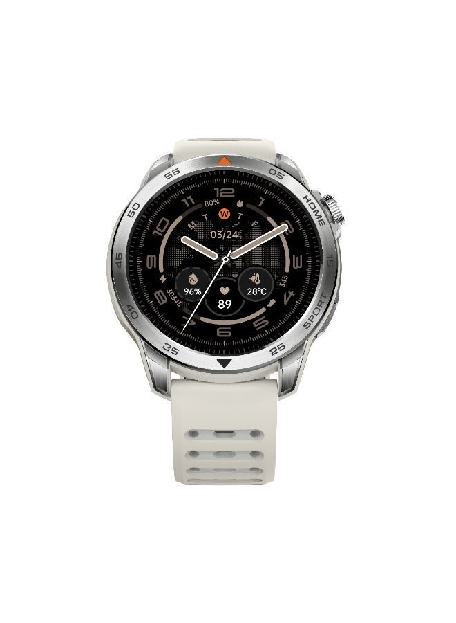 Mibro Watch GS Pro 2 - Smart Sports Watch with 1.43" AMOLED Display, Dual-Frequency GPS, 5ATM Water Resistance, 150+ Sport Modes, Bluetooth Calls - White Beige - Image 1