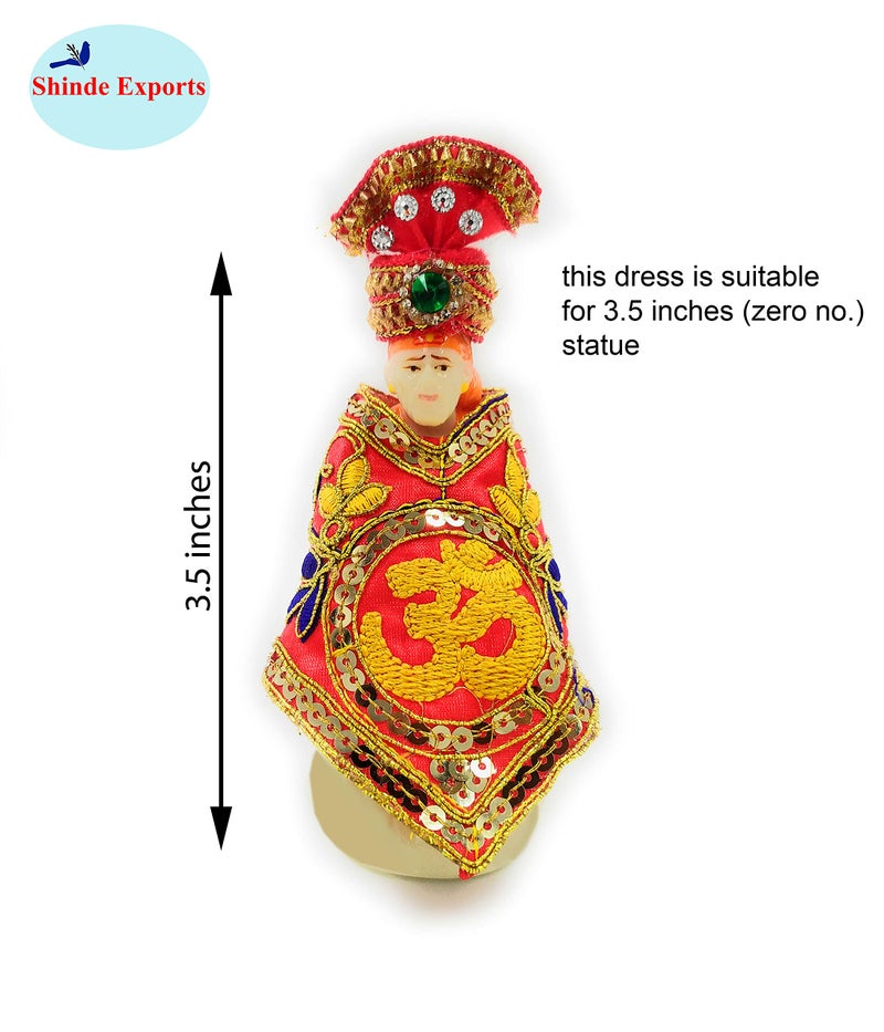 SHINDE EXPORTS shirdi saibaba idol dress cloth vastra shawl (Pack of six (for 3.5 inches zero no. idol)) - Image 4