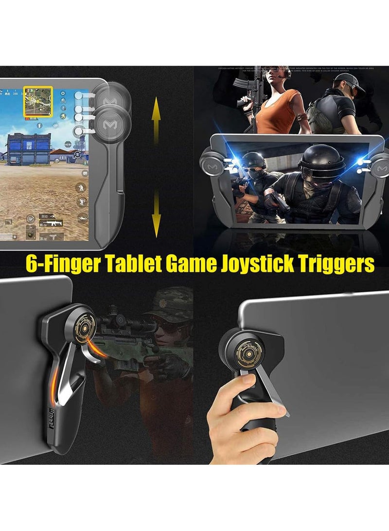 PUBG Controller for Tablet,Six Finger Game Joystick Trigger Handle,L1R1 Shooter Aim on Gamepad Controller for iPad Tablet PUBG,Support 10-12.9 inch iPad and Tablet - Image 2
