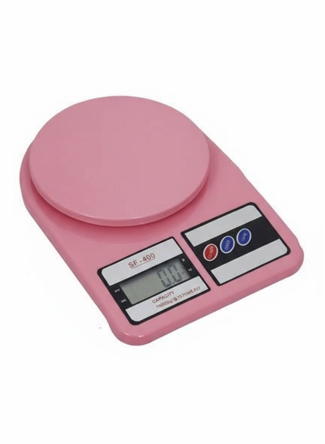 Digital Kitchen Scale Up to 10 KG 24.5x3.5x17cm-Pink