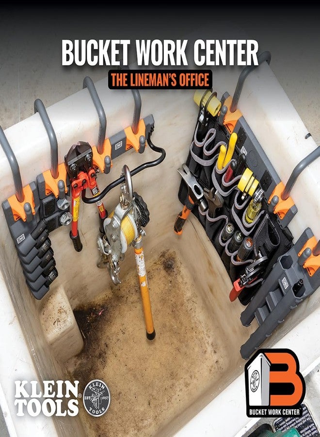 كلاين تولز وحدة حامل المقبس BC509S من Klein Tools، تحمل 6 أحجام لمقابس الصدمات من 3/8 بوصة إلى 1-1/8 بوصة، خطاف S اختياري يؤمن الوحدة إلى دلاء الهوائي - Image 3