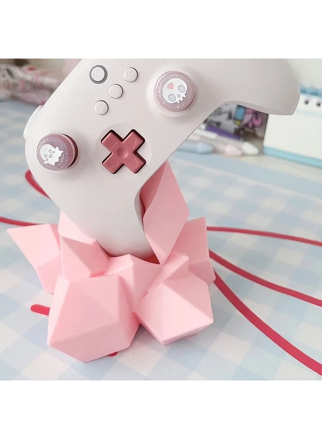 حامل وحدات التحكم في الألعاب الكريستالي المطبوع ثلاثي الأبعاد باللون الأسود لأجهزة Xbox و PS4 و PS5 - Image 3