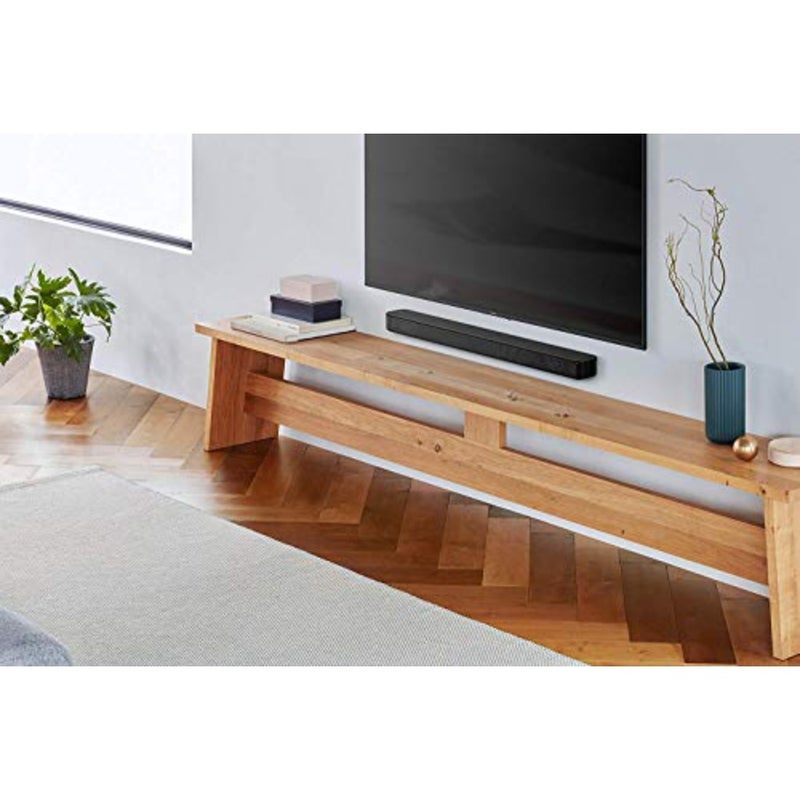 HT-S100F 2.0Ch 120W Single Soundbar With Bluetooth, Bass Reflex Speaker S Force Surround, Black for Home Theater Use, ABS Plastic, Enhanced Bass and Clarity, Matte Black, Compact Design - Image 2