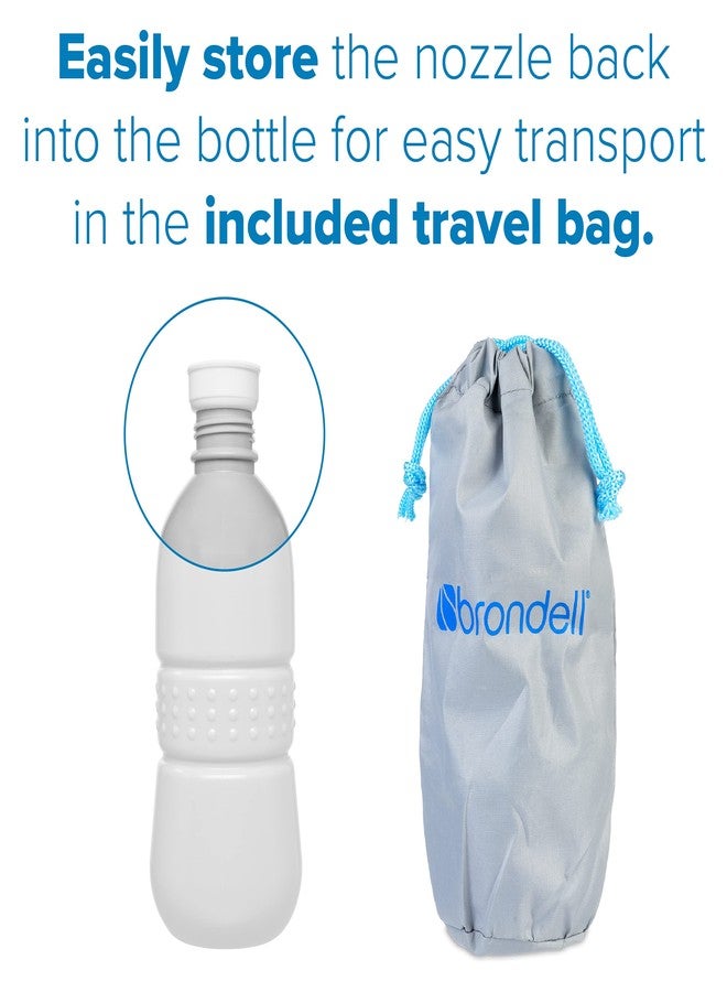 Brondell GoSpa Essential Portable Bidet for Everyday Use, Camping, Hiking, and Outdoor Activities, Compact and Discreet, Includes Travel Bag, 400ml, Fog - Image 5