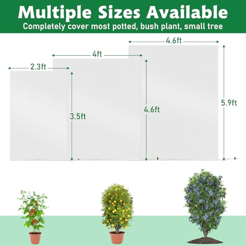 Evoio Bird Netting for Garden Blueberry Bushes Fruit Tree Netting Cover Plant Protection Mesh Bags with Drawstring, 4 Pack 4.6 x 5.9 ft Shrubs Bush Tomato Strawberry Berry Barrier Protectors Net - Image 5