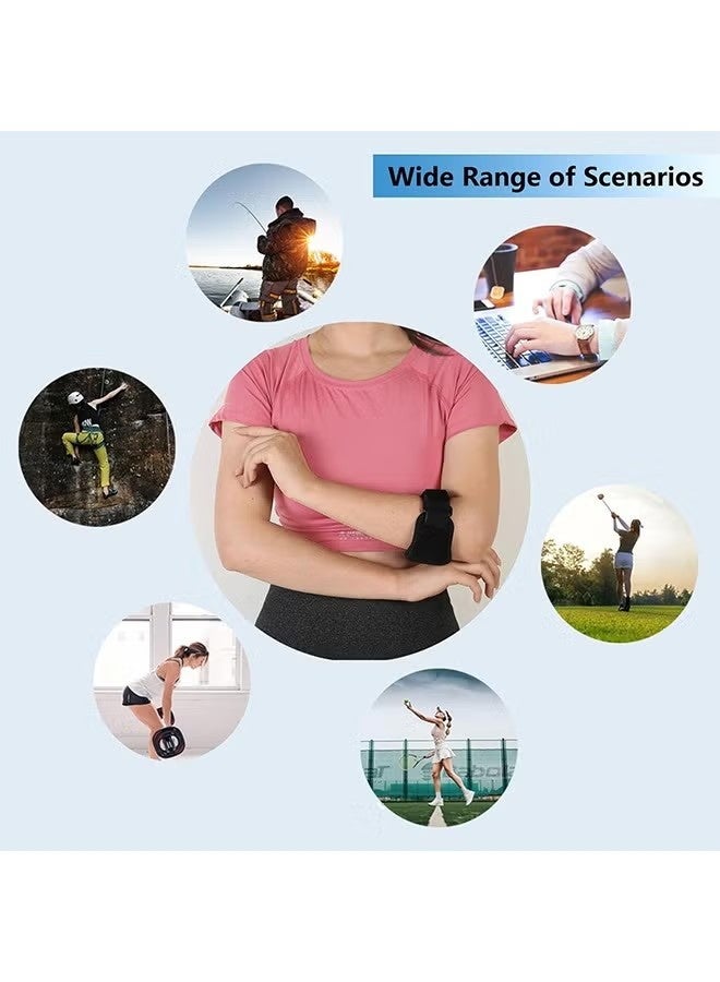 Elbow Brace for Tendonitis and Tennis Elbow, Tennis Golfers Elbow Support Arm Band Pain Relief Elbow Wrap Weightlifting Elbow Strap with EVA Compression Pad for Men & Women - Image 4