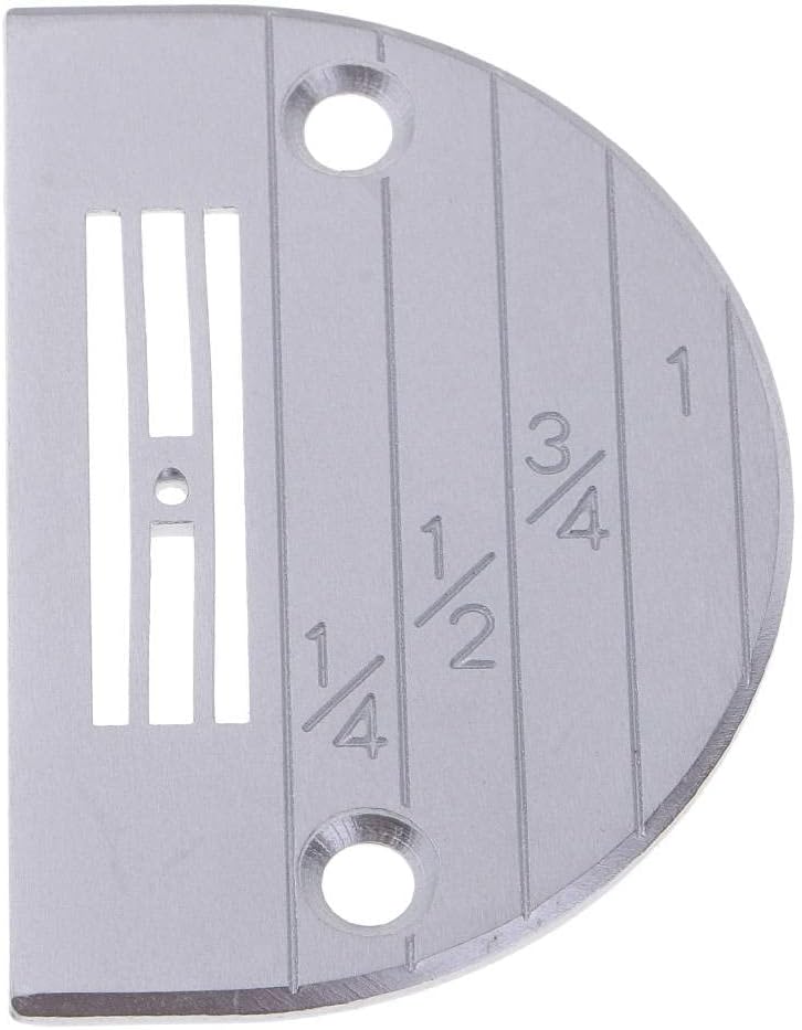 كلاراكو صفيحة إبرة لماكينة خياطة صناعية بإبرة واحدة، فضية، E16 - Image 1