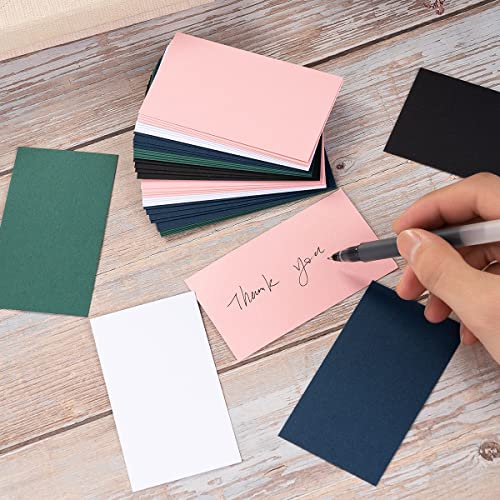 Topeen 100 Pack Thick Paper Cardstock Blank Heavy Cards Stock for Invitations, Greeting Cards Making, Postcards, Photos, 250GSM Thick Paper (White, 3x5 inches) - Image 5