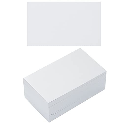Topeen 100 Pack Thick Paper Cardstock Blank Heavy Cards Stock for Invitations, Greeting Cards Making, Postcards, Photos, 250GSM Thick Paper (White, 3x5 inches) - Image 1