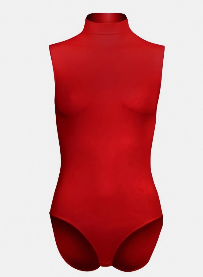 Silvy Lycra Wave1 High Neck Sleeveless Bodysuit Underwear For Women - Image 1