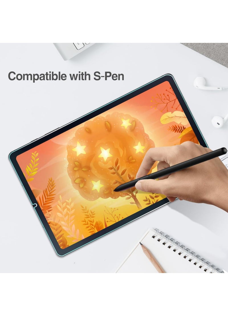 Rock Pow Screen Protector for Galaxy Tab S6 Lite 10.4 Inch 2024/2022/2020(SM-P620/P625/P613/P619/P615/P610) HD Clear 9H Hardness Tempered Glass Screen Saver Film Guard for Galaxy Tab S6 Lite 2 Pack  - Image 5