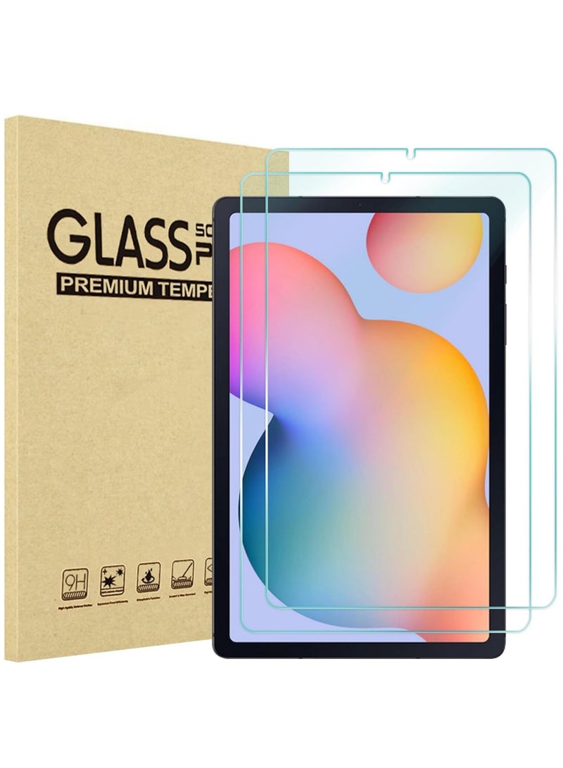 Rock Pow Screen Protector for Galaxy Tab S6 Lite 10.4 Inch 2024/2022/2020(SM-P620/P625/P613/P619/P615/P610) HD Clear 9H Hardness Tempered Glass Screen Saver Film Guard for Galaxy Tab S6 Lite 2 Pack  - Image 1