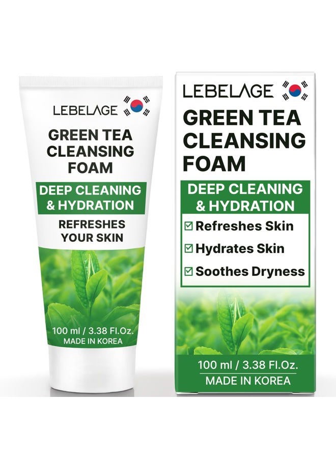 Lebelage Korean product GREEN TEA CLEANSING FOAM 100 ml - Image 1