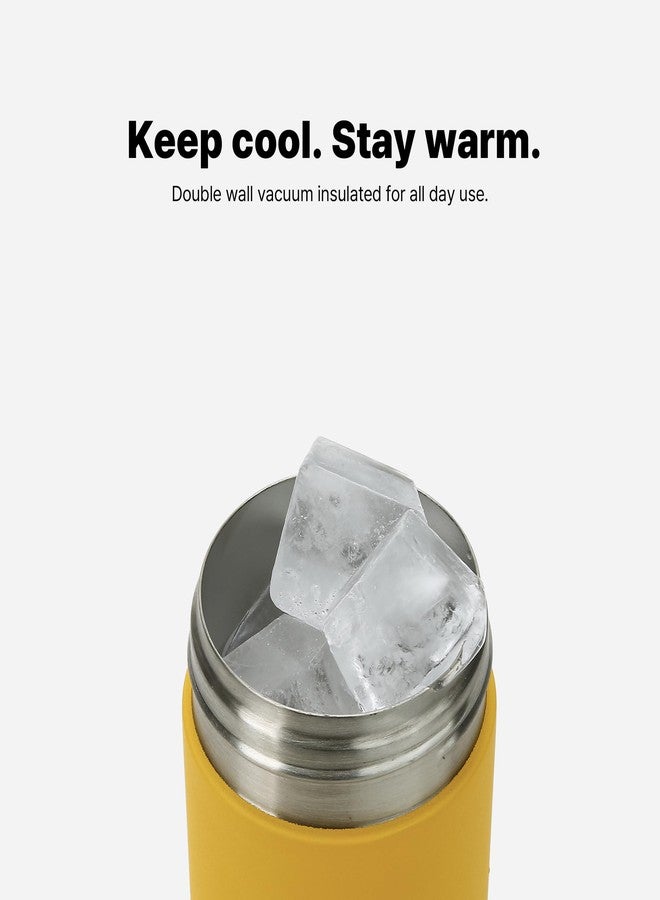 Comotomo Toddler Tumbler 8oz Insulated Sippy Cup with Silicone Straw and Spout, Yellow (Yellow) - Image 4