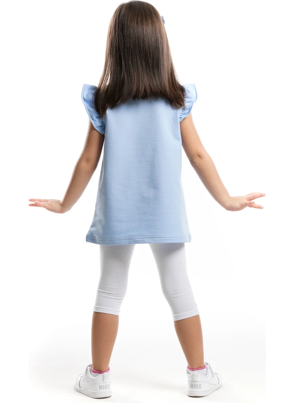 Denokids Bag In Pisi Girl Tunic Leggings Set