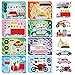 DUJAA 24 Sheets Vehicle Stickers for Kids Make Your Own Police Car Ambulance Truck Train Motorcycles Engineering Vehicle Stickers for Toddlers Brithday Party Supplies Classroom Teacher Reward - Image 3
