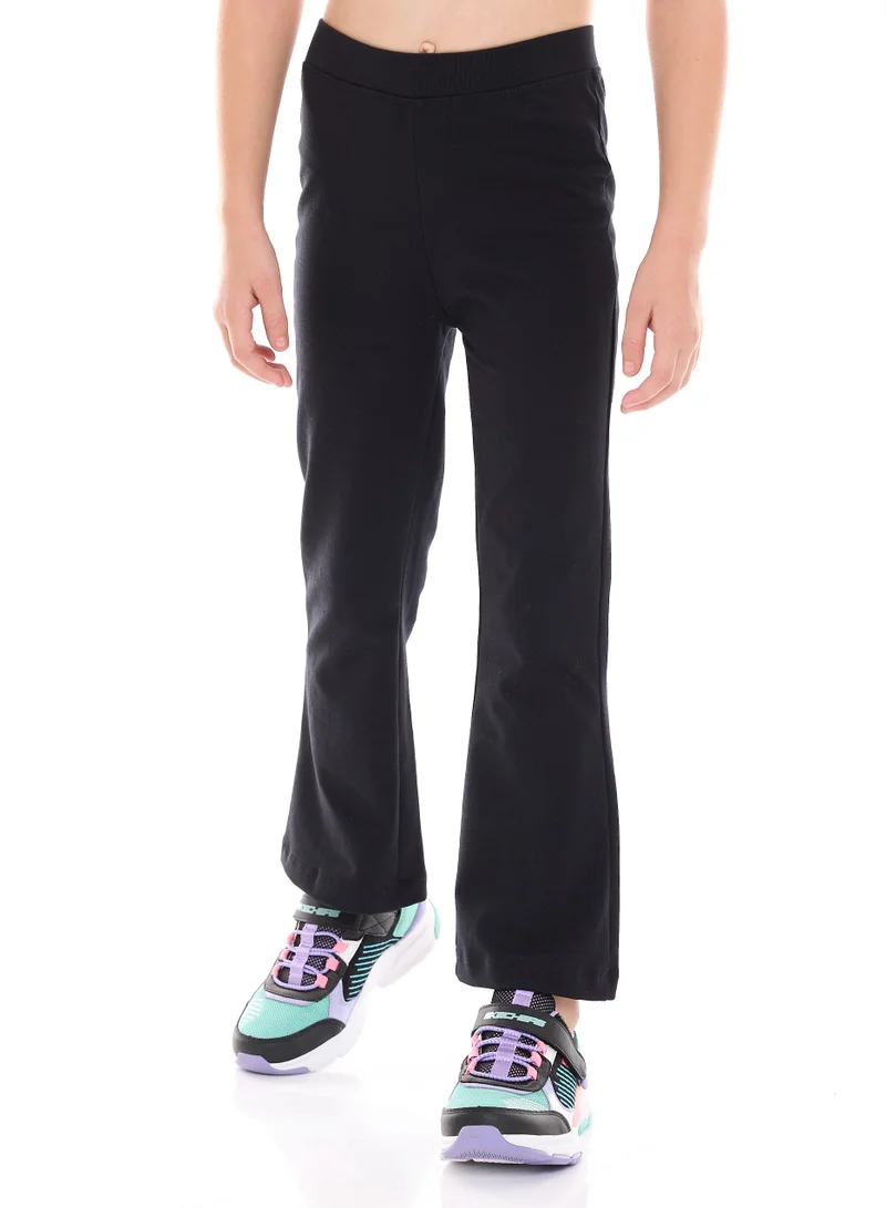 Victor And Jane  Girls’ 2-Piece Outfit Set - (2-8 Years)Tee & Flared Legging - Pink & Black for Women | Best Price UAE