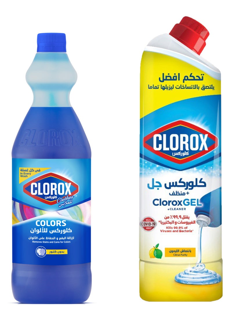 Clorox Liquid Colour Care And Gel Mutipurpose Cleaner With Different Scents 