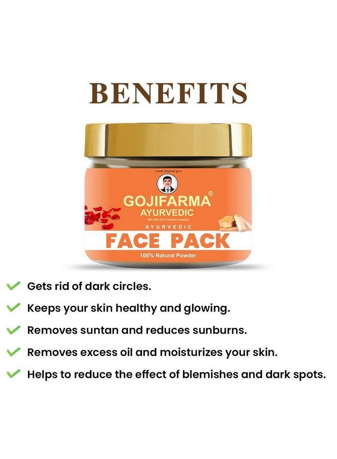 ZILDERO 100% Ayurvedic Face Pack for Fairness,Tanning & Glowing Skin Deep Moisturizing & Glow Enhancing with Rose & Orange,Kashmiri Saffron,Almonds,Multani Mitti Other Ingredient for women & man - Image 2