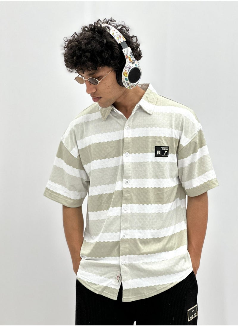 CALZADO - Sporty Men’s Half  button-up shirt - Image 1