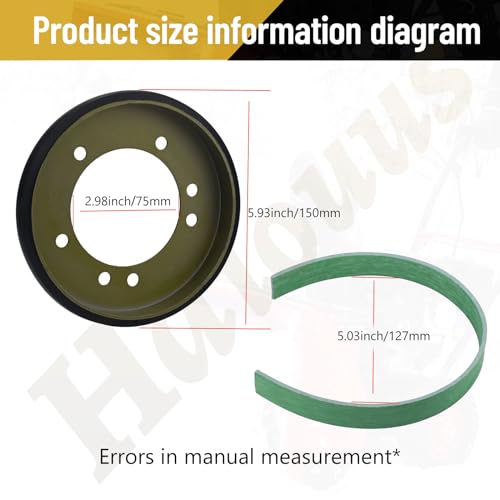 Haiouus Drive Disc 240-394/04743700 Friction Whee for A-riens Most Friction Drive Snowblowers, Stens, Sna-pper, Troy-Bilt Friction Drive Rear Engine Riders 7600135 7600135YP 5-3103 42010 42012 42033 - Image 2