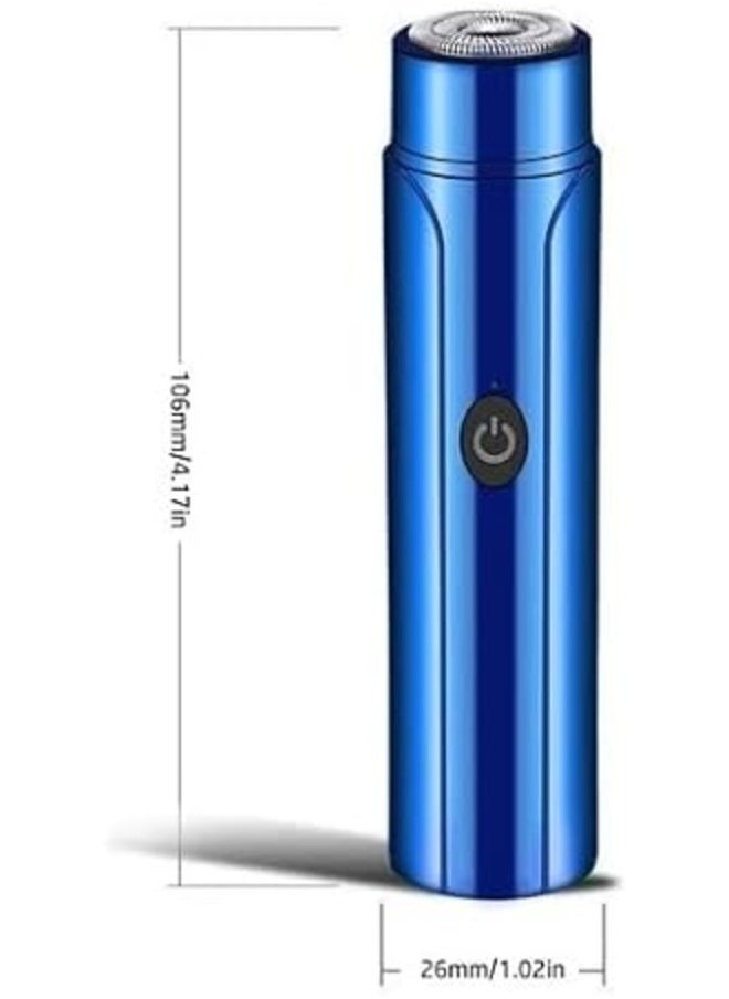 Generic Mini Portable Electric Shaver, Pocket Size Washable Electric Razor, 0.1mm Blade Design, USB Rechargeable Rotary Razor, Travel Essential, Suitable for Handsome Men (Green)  - Image 5