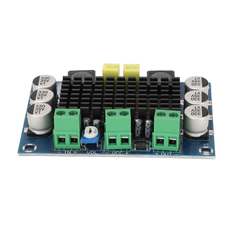 Mono Power Amplifier Board: DC 12-26V 100W 1 Channel - Over 90% Power Efficiency Low Idle Loss 1 Channel Amplifier Module for DIY Sound System, Home Theater, High Power Broadcast - Image 2