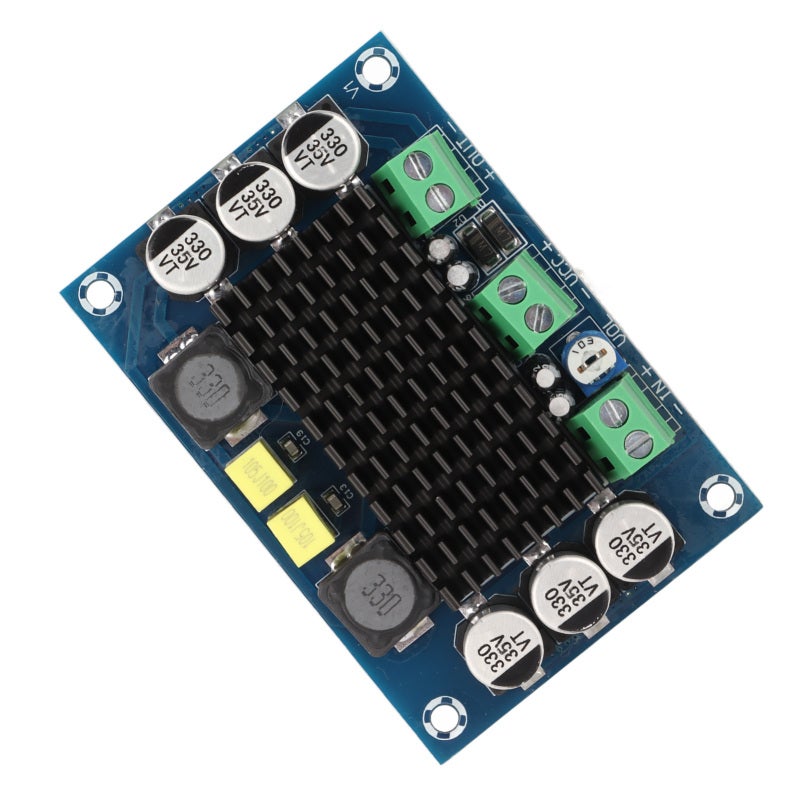 Mono Power Amplifier Board: DC 12-26V 100W 1 Channel - Over 90% Power Efficiency Low Idle Loss 1 Channel Amplifier Module for DIY Sound System, Home Theater, High Power Broadcast - Image 4