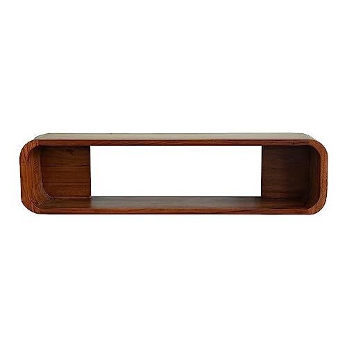 Ellementry Boxy Wooden Wall Shelf, Home Decor Items Wall Mounted Book Shelf Shelves for Living Room, Kitchen & Bedroom Decoration Floating Wall Shelves Hanging Wall Mount Display - Image 5