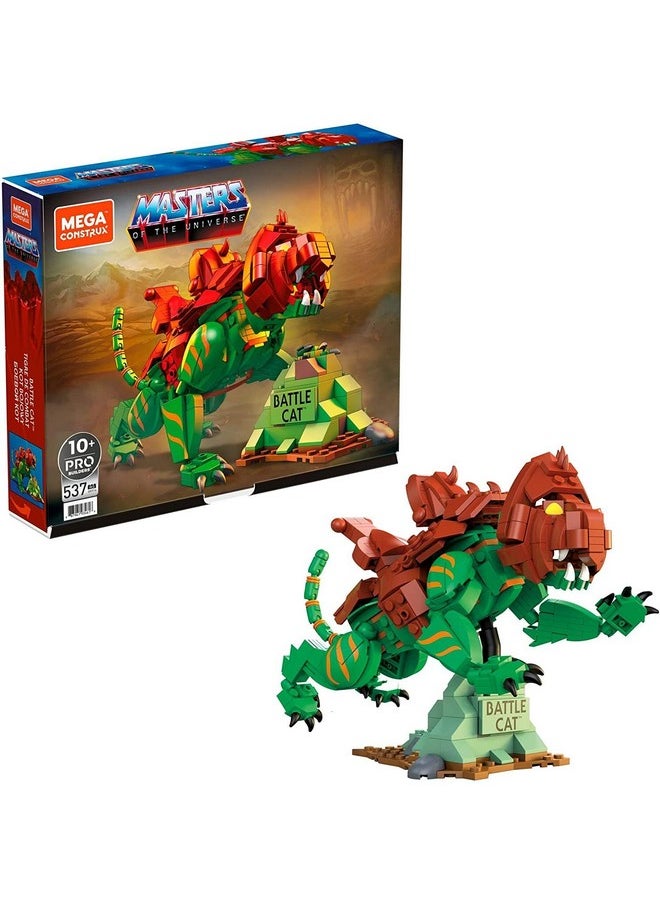 Mega Brands Mega Construx Masters of The Universe Building Toys Set, Battle Cat with 537 Pieces, 10 Inches Long, for Kids  - Image 1