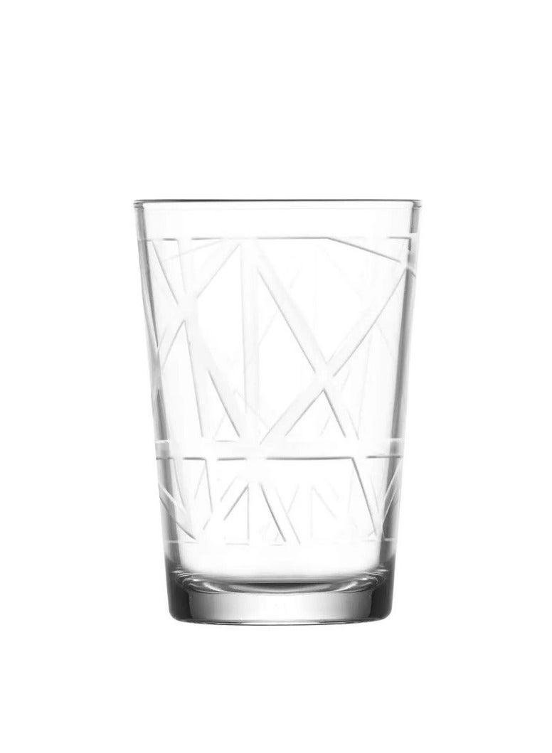 LAV 6 Pieces Line Water Glass Set 205 Ml - Clear - Image 1